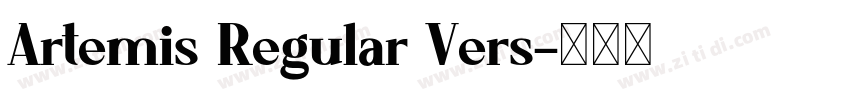 Artemis Regular Vers字体转换
